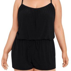 Women's Plus Black Romper Swimsuit 2X  18/20
